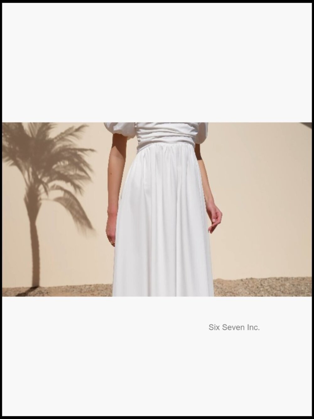 Puff Sleeve Maxi Dress A-Line Square Neck Summer Flowy Beach Sundress - Picture 6 of 6